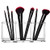 HBlife Clear Makeup Brush Holder Organizer, Acrylic Cosmetic Brushes Storage with 3 Slots, Eyeliners Display Case for Vanity