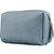 Narwey PU Leather Makeup Bag Travel Cosmetic Bag Toiletry Organizer Make up Bag with Compartments for Women and Girls (Large, Greyish Blue)