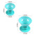 JANYUN 40 Pcs Magic Hair Rollers Include 20 pcs Large Silicone Curlers and 20pcs Small Silicone Curlers (Pale Cyan)
