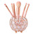 Crystal Makeup Brush Holder Organizer Cosmetics Brushes Storage Cup Handcrafted Pen Pencil Holder Storage Box Container (Gold, Spherical)