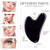 FUANKANG Gua Sha Facial Tools Black Guasha Stone for Skincare Face Body Relieve Muscle Tensions Reduce Puffiness (Black
