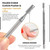 Cuticle Pusher Tools - Professional Nail Cuticle Pusher Cuticle Remover Cuticle Trimmer Spoon Shaped Nail Cleaner Dual Sided Metal Stainless Steel Ma