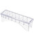Watris Veiyi Universal Hair Clipper Guard Holder Case, 8 Slots, Transparent, for Professional Barbers
