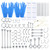 BLZ 90PCS Piercing Kit Ear Nose Belly Eyebrow Piercing Needles 20G 18G 16G 14G 12G Stainless Steel Piercing Kit Piercing Clamps Gloves Piercing Tools