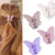 Canitor Butterfly Hair Clips Butterfly Claw Clips 2.7'' Hair Clips for Women Hair Clips for Thick Thin Hair Matte Hair Clips Medium Hair Clips for Wo