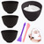 Rowcay 4 Piece Silicone Mixing Bowls, 3.93 Inch Microwaveable Silicone Bowl with Dual Ended Stirring Sticks for Facial Masks, Mud Masks, and Other Sk