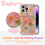EYZUTAK Case for iPhone 16 Pro, Colorful Retro Oil Painting Printed Flower Laser Glossy Pattern Cute Curly Wave Edge Exquisite Phone Cover Stylish Du
