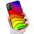 for iPhone 16 Plus, Durable Protective Soft Back Case Phone Cover, HOT12087 Abstract Rainbow