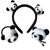OCTCHOCO Kawaii Panda Headband Panda Hair Clip Hairpin Stretch Hair Tie Scrunchies Hair Accessories for Women