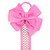 allydrew Long Ribbon Hair Clip & Hair Bow Holder - Hot Pink Chevron