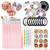 Nail Art Pens Nail Kit 47 Pcs, Dotting Foil 15 Pcs Nail Designer Kit Set, Designer Nail Foil, Paillette Decoration Manicure 5 Boxes Rhinestones Tape