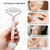XYZBSTAR Jade Roller for Face, Facial Roller Massager Skin Care Tool, Gua Sha Facial Tools for Face, Neck, Eyes, Reduce Puffiness of The Skin - White