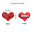 24 Pieces Valentine's Day Heart Hair Clips Heart Glitter Sequin Heart Hairpins for Girls Birthday Party Wedding Themed Party Hair Accessories (Multic