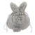 Lurrose Drawstring Makeup Bag: Bunny Cosmetic Bag - Fluffy Plush Makeup Pouch for Travel Shopping