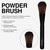 Palladio Powder Brush, Large All Over Face Makeup Brush, Buffs Loose Powder, Flawless Blending, Smooth Finish, Synthetic Natural Bristles, Soft Feel,