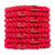 L. Erickson Red Hair Ties for Thick Hair, Grab & Go Ponytail Holders, 8 Bright Red Hair Bands, Thick No-Crease Bands with Strong Hold, Damage-Free De