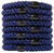 L. Erickson Blue Hair Ties for Thick Hair, Grab & Go Ponytail Holders, 8 Pack, Navy, Thick No-Crease Bands with Strong Hold, Damage-Free Design, Time