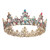 SNOWH Baroque Queen Crowns and Tiaras, Crystal Wedding Crown for Women, Vintage Birthday Tiara, Halloween Costume Party Hair Accessories with Gemston
