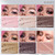 LUXAZA 6PCS Cream Eyeshadow Stick Makeup Sets, Metallic And Matte Shimmer Eye Shadow Eye Brightener Stick Pencil Crayon, A10-Quartz Pink