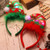 DRESBE LED Christmas Elves Headbands Light Up Elf Hat Hair Hoop Cute Xmas Festival Headwear for Women(2pcs)