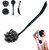 Loofah with Handle, 20.5'' Replaceable Shower Loofah to Improve Skin Health, Body Scrubber, for Women and Men with String for Easy Hanging?Dark Black