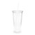 Simple Green Solutions - Acrylic Double Wall Reusable Cups with Lids and Straws for Cold Drinks, Insulated Plastic Tumblers with Lids and Straw, 20 o