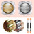 Metallic Chrome Powder Hisight 2 pcs Nail Art Mirror Glitter Chrome Pigment Powder Dust Nail Sequins Gold Silver Color Nail Art Tools with Sponge Sti