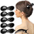 RC ROCHE ORNAMENT 6 Pcs Womens Infinity Side Slide In Jaw Claw Clamp Plastic Barrettes Accessories Girls Ladies Strong Hold No Slip Grip Clips, Mediu