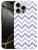 GlamCase for iPhone 16 Pro Max, iPhone 16 Pro Max Case - Chevron Purple Pattern Printed Slim & Sleek Cute Plastic Hard Protective Designer Back Case/