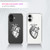 GlamCase Clear Case for iPhone 16 Plus, iPhone 16 Plus Clear Case - Lavender Flower Pattern Design Printed Durable Clear Shockproof Protective Design
