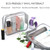 APREUTY Clear Makeup Bags, TSA Approved 6Pcs Cosmetic Makeup Bags Set Clear PVC with Zipper Handle Portable Travel Luggage Pouch Airport Airline Bags