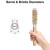 Olivia Garden Healthy Hair Eco-Friendly Bamboo Ionic Thermal Round Hair Brush HH-23 (1")