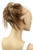 CAISHA XXL Hairpiece Scrunchie Updo Voluminous Slightly Wavy Messy Bun Brown Blonde Mix G23F