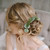 FIDDY898 Wedding Bridal Comb Camellia Hair Comb Ranunculus Green leaf Floral Clip Headpiece 2002