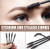 Set Of 2 Eyebrow Stamp Stencil Kit - 10PCS One Step Eyebrow Shaping Kit, 2 Brushes, Professional Brow Powder Waterproof Long-Lasting Professional Mak