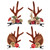 TOECWEGR Christmas Reindeer Antlers Headband Hair Clips Hair Hoop Holiday Beauty Headdress (Christmas 9748S49S)