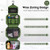 dopobo Travel Toiletry Bag, Dopp Kit Waterproof Makeup Bag Shaving Bag with Hanging Hook, Portable Toiletry Organizer for Traveling and Camping (Gree