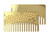 Go-Comb + Mirror - Brass Tile Hair Comb + Mirror - Fit For Your Wallet