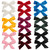 inSowni 18 Pack/9 Pairs Solid Velvet Bow Ponytail Pigtail Alligator Hair Clips Barrettes Hair Accessories for Baby Girls Toddlers Teens Kids