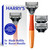 Harry's Original Shaving Kit for Men - Razor Handle and 3 Razor Blade Refill Cartridges - German Engineered - Ember