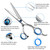Hair Cutting Scissors, Haircut Scissors Kit Thinning Shears Kit for Home, Barber, Salon