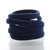 My Lello Large Thick Premium Elastic Ponytail Holder Seamless Hair Bands Navy Blue 100pcs