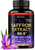 Natural Saffron Supplements - Pure Saffron Extract 88.5 mg - Made in USA - Mood | Focus | Vision | Energy Support - Eye Health for Women & Men - NonG