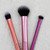 Real Techniques Travel Essentials Makeup Brush Kit, Makeup Brushes, Perfect For On The Go, Multicolored, Vegan Synthetic Makeup Brush Bristles, 4 Pie