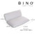 BINO | Non-Slip Cushioned Bath Pillow with Suction Cups, Silver | Spa Pillow Bath Pillows for Tub | Neck and Back Support | Bathtub Pillows | Tub Res