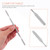 4Pcs Stainless Steel Depotting Spatula Makeup Spatula Tool Make Up Accessories for Makeup Cosmetics Mixing