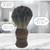 G.B.S Pure Badger Shaving Brush, Extra Soft Bristles, Holds More Lather, Generates Great Lather, Horn Resin Design Handle - Perfect for Shaving Soap,