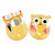 Spove Owl Design Manicure Set Yellow Pack of 6 Nail sets