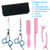 LIGICKY Hair Cutting Scissors Kit Professional Barber Stainless Steel Hairdressing Scissors Set Hair thinning Shears Bang Hair Scissor for Kids/Women