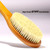 ICANdOIT-17.71Inch Natural Stiff Sisal Bristles Anti-Slip Curved Long Handle Bath Brush,Bent Handle Shower Scrubber for Exfoliating,Shower Back Brush